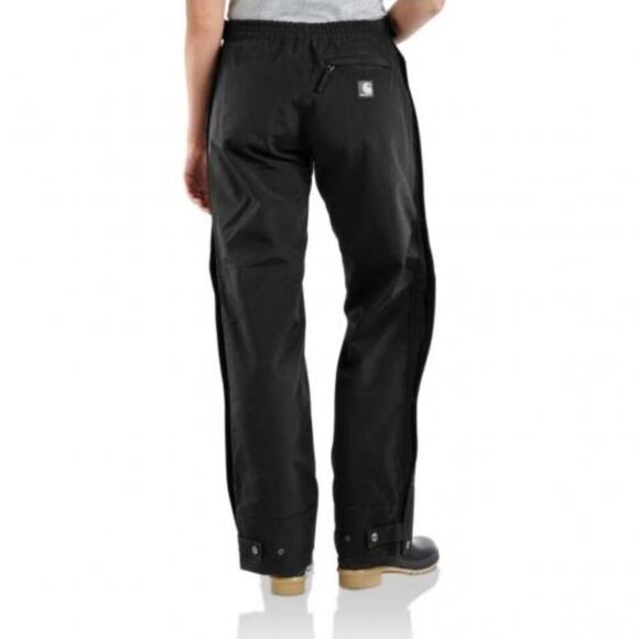 Carhartt Waterproof Breathable Waist Overall Unlined SIZE S 28 Black Pants - Picture 3 of 16